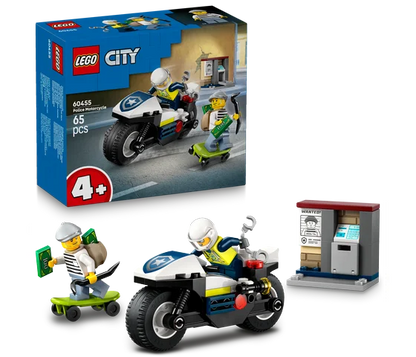 LEGO City - Achtervolging op politiemotor - 60455