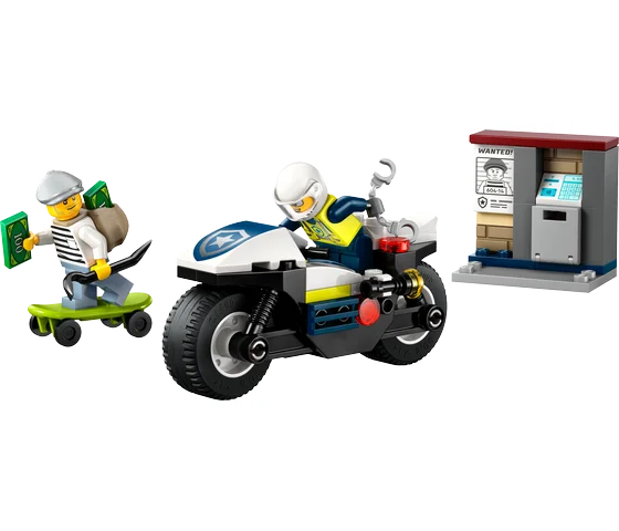 LEGO City - Achtervolging op politiemotor - 60455