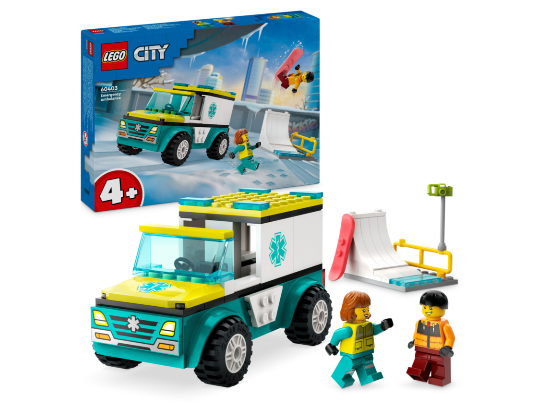 LEGO City - Ambulance en snowboarder - 60403