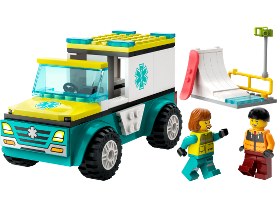 LEGO City - Ambulance en snowboarder - 60403