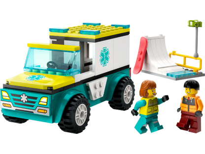 LEGO City - Ambulance en snowboarder - 60403