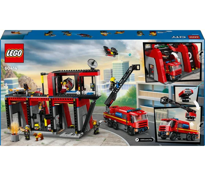 LEGO City - Brandweerkazerne en brandweerauto - 60414