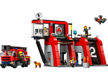 LEGO City - Brandweerkazerne en brandweerauto - 60414