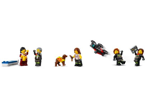 LEGO City - Brandweerkazerne en brandweerauto - 60414