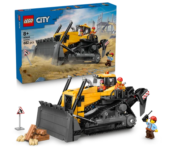 LEGO City - Gele bulldozer - 60466
