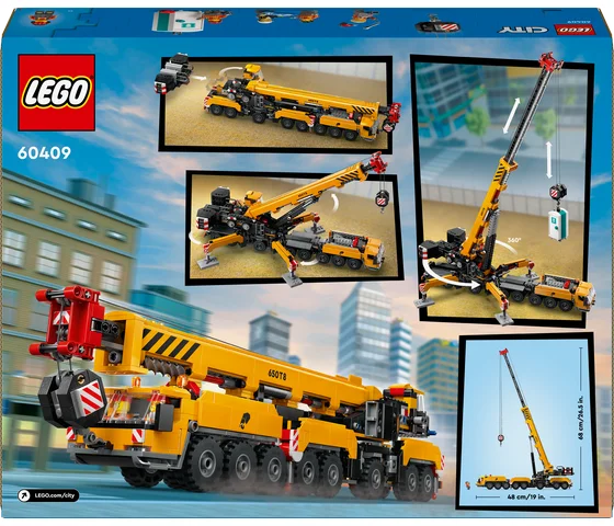 LEGO City - Gele mobiele bouwkraan - 60409