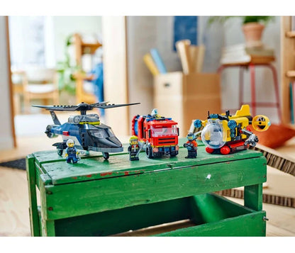 LEGO City - Helikopter, brandweerauto en onderzeeër remix - 60462