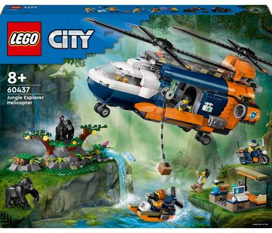 LEGO City - Jungleonderzoekers: helikopter bij de basis - 60437
