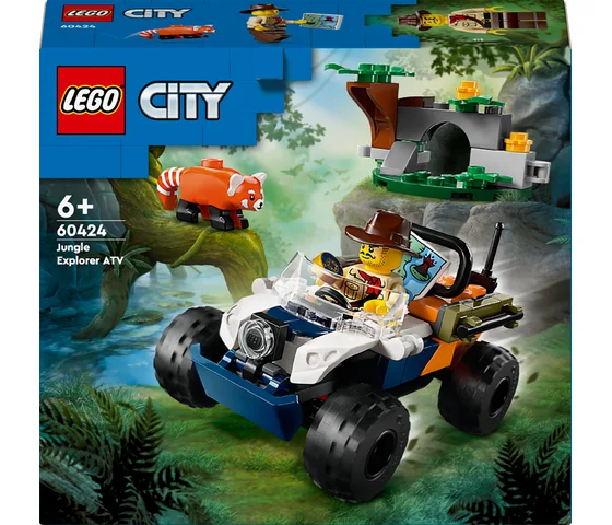 LEGO City - Jungleonderzoekers: rode panda-missie met terreinwagen - 60424
