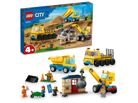 LEGO City - Kiepwagen, bouwtruck en sloopkraan - 60391