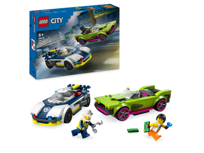 LEGO City - Politiewagen en snelle autoachtervolging - 60415