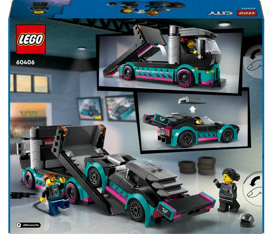 LEGO City - Raceauto en transporttruck - 60406
