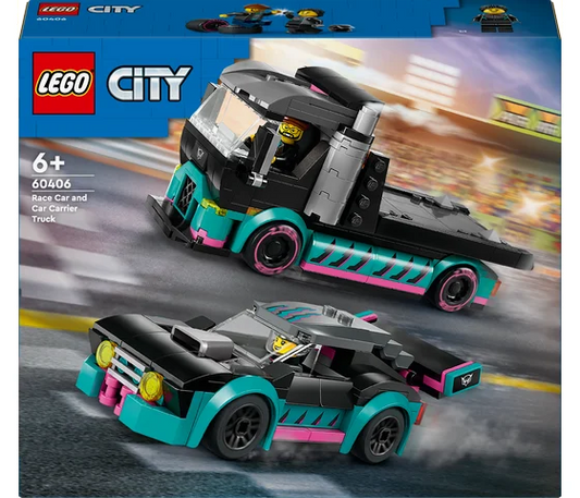 LEGO City - Raceauto en transporttruck - 60406