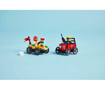 LEGO City - Raceautopakket: pizzabestelwagen vs. brandweerauto - 60458