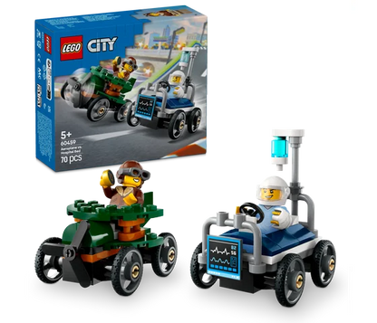 LEGO City - Raceautopakket: vliegtuig vs. ziekenhuisbed - 60459