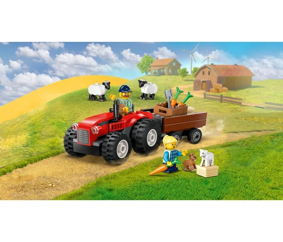 LEGO City - Rode tractor met aanhanger en schapen - 60461