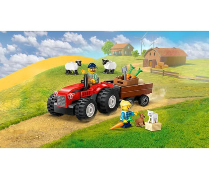 LEGO City - Rode tractor met aanhanger en schapen - 60461