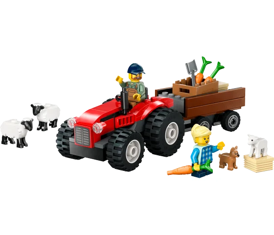 LEGO City - Rode tractor met aanhanger en schapen - 60461