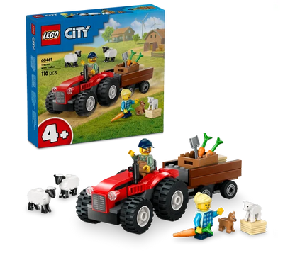 LEGO City - Rode tractor met aanhanger en schapen - 60461