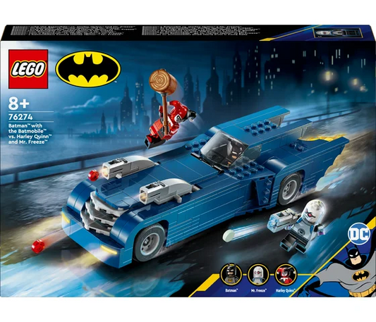 LEGO DC Comics – Batman™ mit dem Batmobil™ gegen Harley Quinn™ und Mr. Freeze™ – 76274