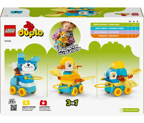 LEGO DUPLO - 3-in-1 dieren op wielen - 10448