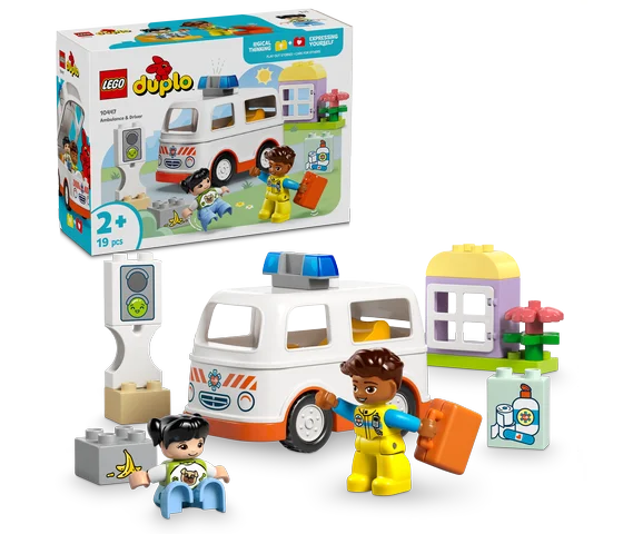 LEGO DUPLO - Ambulance met chauffeur - 10447