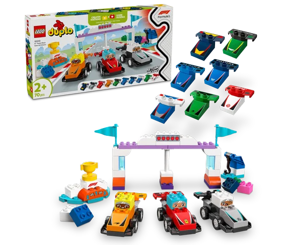 LEGO DUPLO - F1® team racewagens en coureurs - 10445