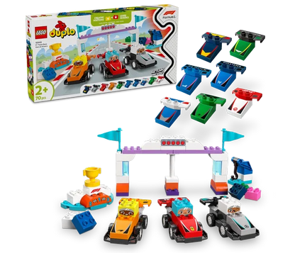 LEGO DUPLO - F1® team racewagens en coureurs - 10445