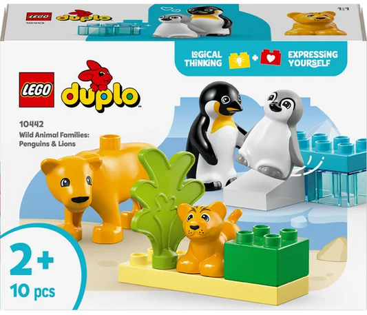 LEGO DUPLO – Wildtierfamilien: Pinguine und Löwen – 10442
