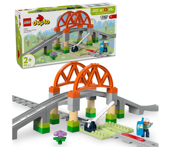 LEGO DUPLO - Treinbrug en rails uitbreidingsset - 10426