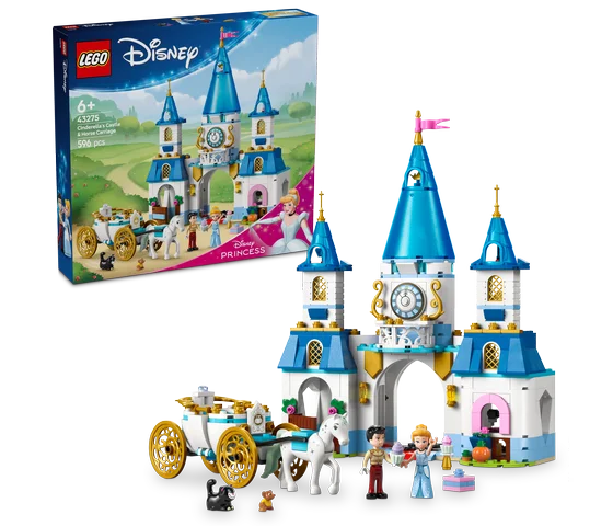 LEGO Disney - Assepoesters kasteel en paardenkoets - 43275