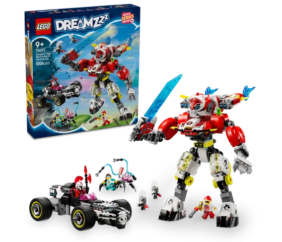 LEGO Dreamzzz - Coopers tijgermecha en Zero's hot rod auto - 71497