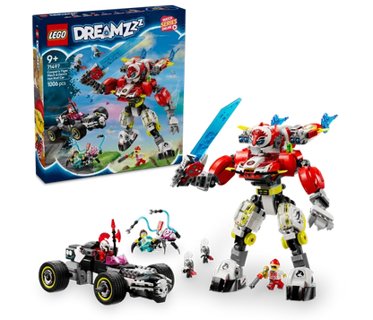 LEGO Dreamzzz - Coopers tijgermecha en Zero's hot rod auto - 71497