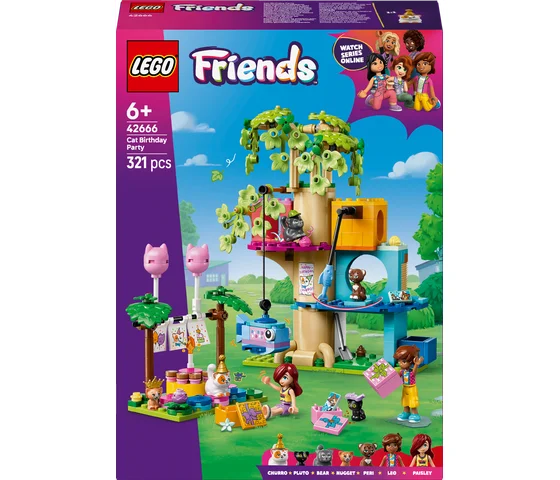 LEGO Friends - Kattenverjaardagsfeestje en boomhut - 42666