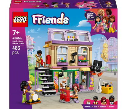 LEGO Friends - Muziekwinkel en appartement - 42653