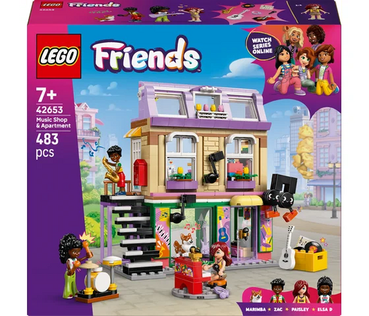 LEGO Friends – Musikgeschäft &amp; Wohnung – 42653