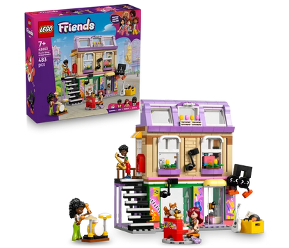 LEGO Friends - Muziekwinkel en appartement - 42653