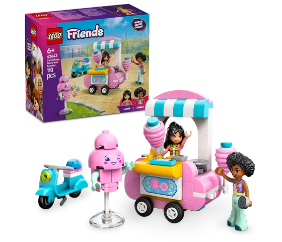 LEGO Friends - Suikerspinkraam en scooter - 42643