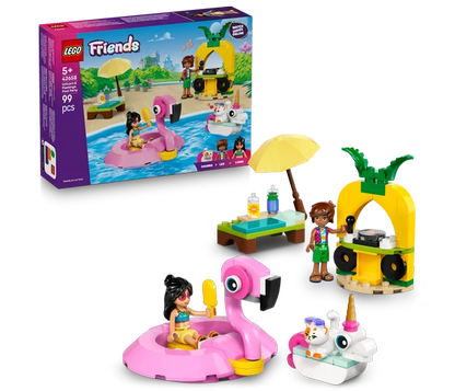LEGO Friends - Zwembadfeestje met flamingo en eenhoorn - 42658