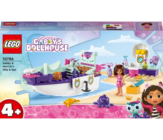 LEGO Gabby's Dollhouse - Vertroetelschip van Gabby en Meerminkat - 10786