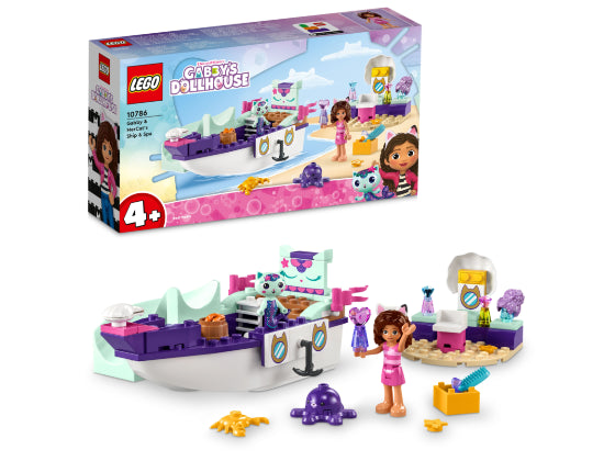 LEGO Gabby's Dollhouse - Vertroetelschip van Gabby en Meerminkat - 10786