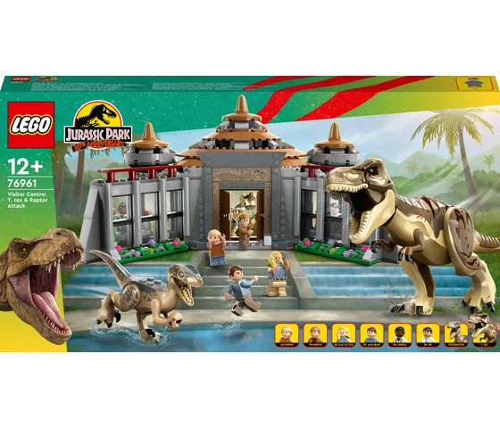 LEGO Jurassic World - Bezoekerscentrum: T. rex & raptor aanval - 76961