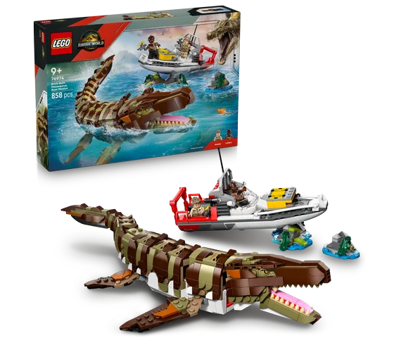 LEGO Jurassic World - Bouwbare Mosasaurus bootmissie - 76974