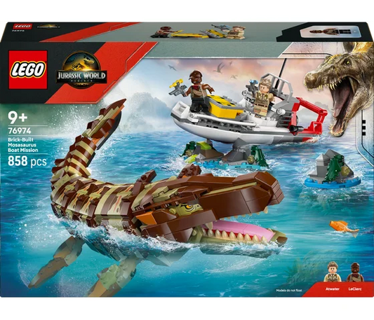 LEGO Jurassic World – Baubare Mosasaurus-Bootsmission – 76974