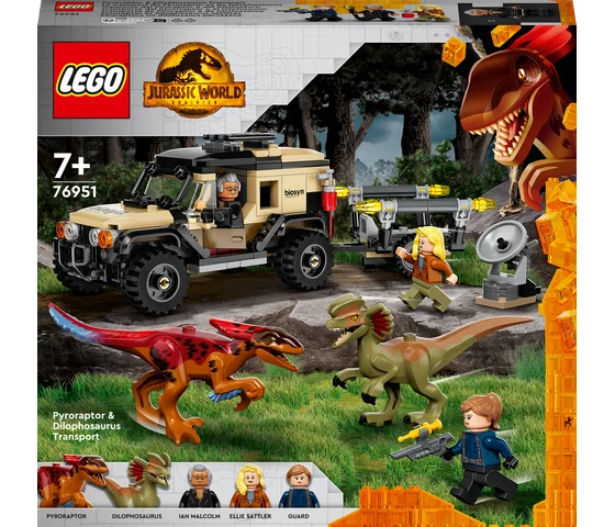 LEGO Jurassic World - Pyroraptor & Dilophosaurus Transport - 76951