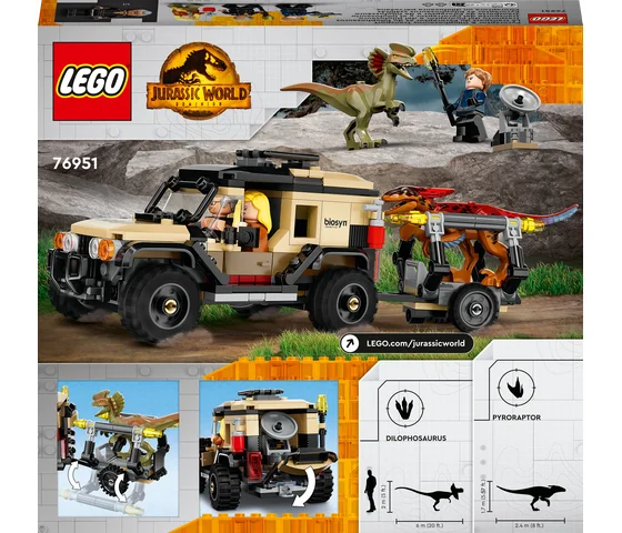 LEGO Jurassic World - Pyroraptor & Dilophosaurus Transport - 76951