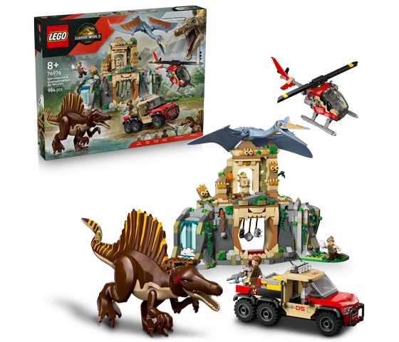 LEGO Jurassic World - Spinosaurus en Quetzalcoatlus luchtmissie - 76976