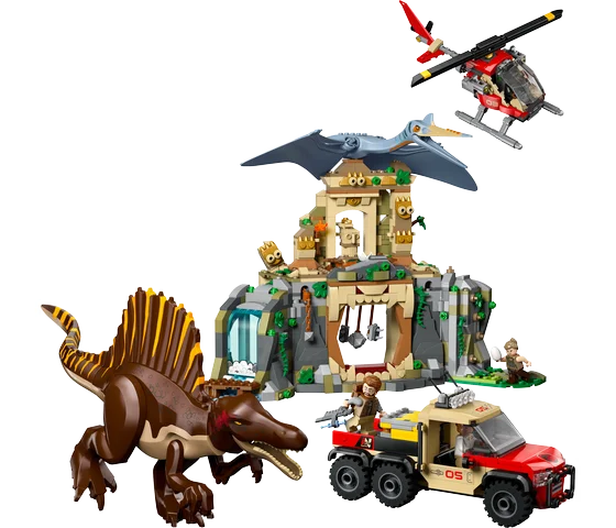 LEGO Jurassic World - Spinosaurus en Quetzalcoatlus luchtmissie - 76976