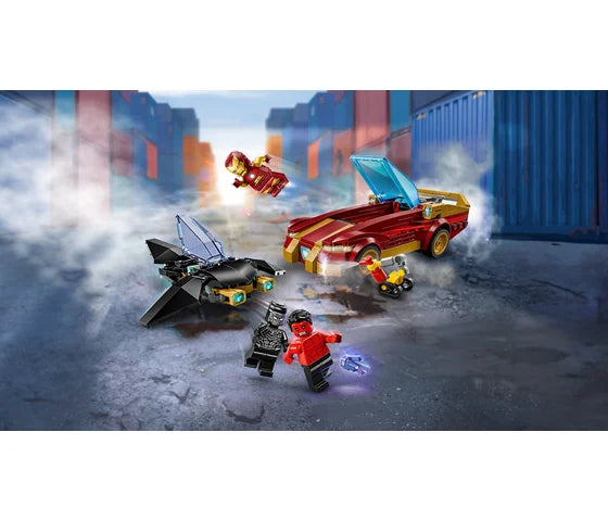 LEGO Marvel - Iron Mans auto en Black Panther vs. Rode Hulk - 76310