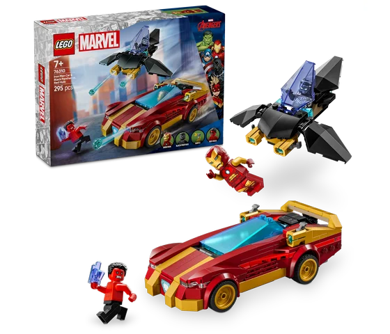 LEGO Marvel - Iron Mans auto en Black Panther vs. Rode Hulk - 76310
